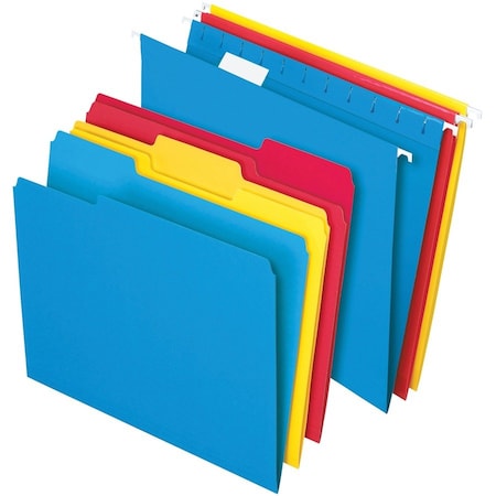 Tops Hanging Folders, Letter, 9-3/5"Wx13"Lx1-9/10"H, 24/BX, AST PK PFX16157